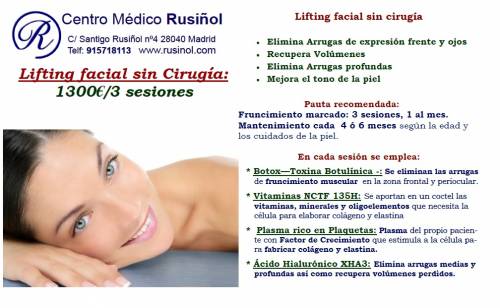 Lifting facial sin cirug�a