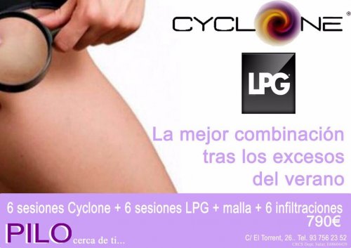 Cyclone + LPG + Infiltraciones