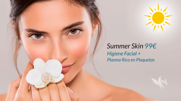 Summer Skin 99€. Higiene facial + Plasma Rico en Plaquetas en TodoEstetica.com