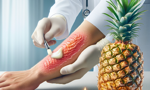 Avance médico en tratamiento de quemaduras con crema de piña NexoBrid