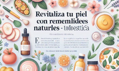 Revitaliza Tu Piel Con Remedios Naturales - TodoEstetica